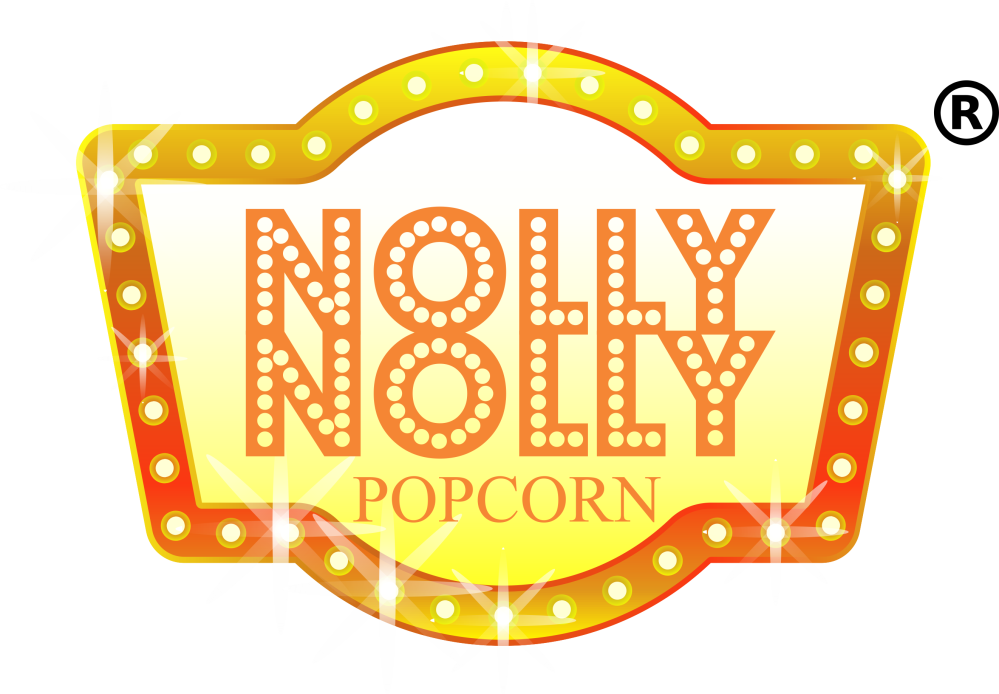 NollyNolly Popcorn Logo